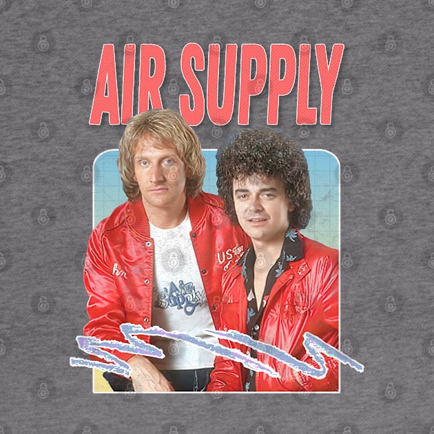 Air Supply / 80s Retro Faded Style Design by DankFutura